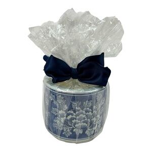 The French Bee & Co l FB & Co. Hermes Candle Blue Chinese Porcelain Lux New